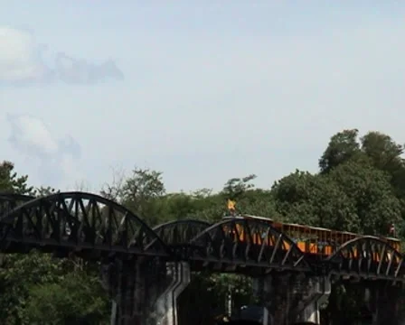Kwai river train  Stock Footage 7768716