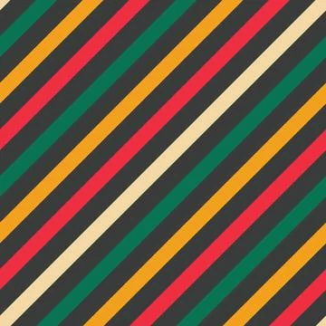 Kwanzaa African Striped vector repeat pattern background design Stock Illustration