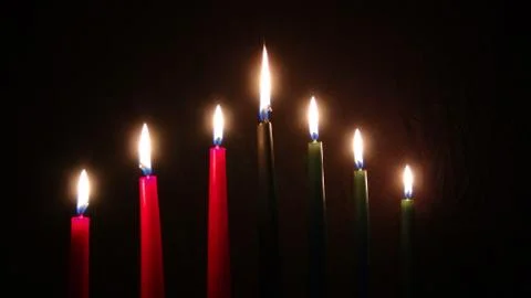 Kwanzaa Candles Stock Photos
