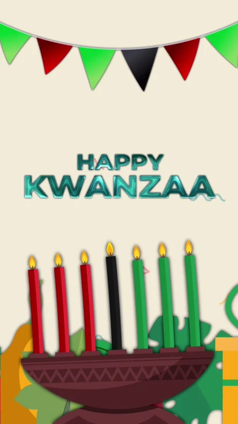 Kwanzaa Loop  Vertical Video stock 341879950