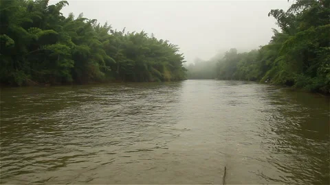 Kwei river, Thailand Stock Footage 285754994