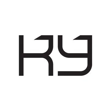 Ky initial letter vector logo icon Ilustração Stock