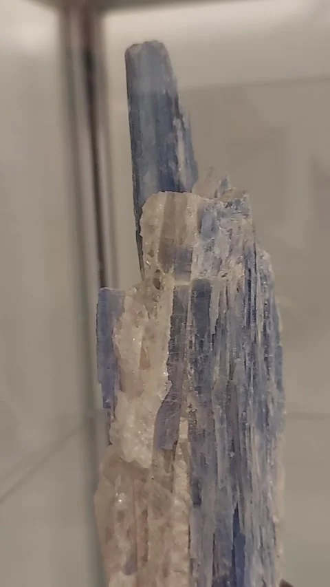 Kyanite Specimen: Aluminum Resource, Tech Material, Close-Up Stock Footage 305713119