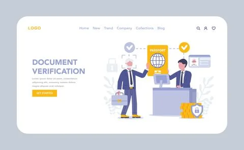 KYC concept. Flat vector illustration. 스톡 일러스트