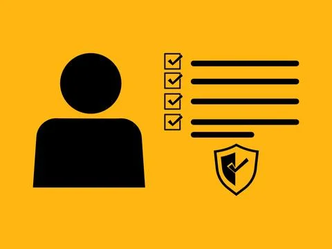 KYC icon. KYC customer data digital verification Stock Illustration