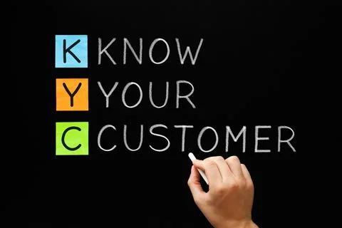 KYC - Know Your Customer Concept Foto stock