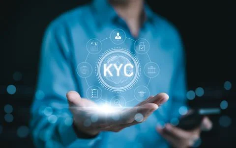 KYC verification concept. Stock Photos