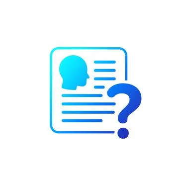 KYC, verify identity icon, know your customer Ilustración de archivo