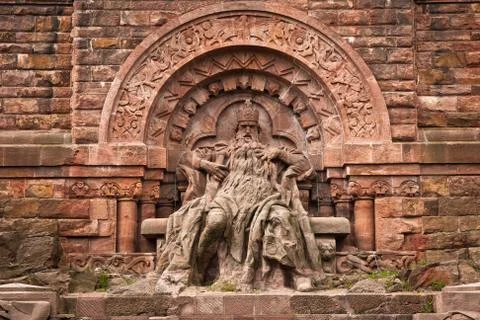 Kyffhaeuser monument in Germany Stock Photos