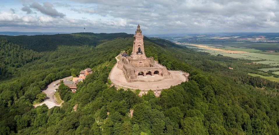 Kyffhaeuser monument in Germany Stock Photos