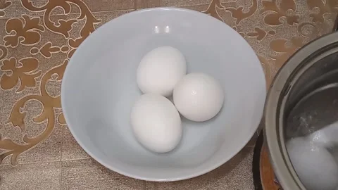 Kyiv. boiled eggs Stock Footage 225123847
