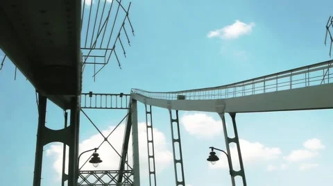 Kyiv Bridge Construction Stock Footage 65289677