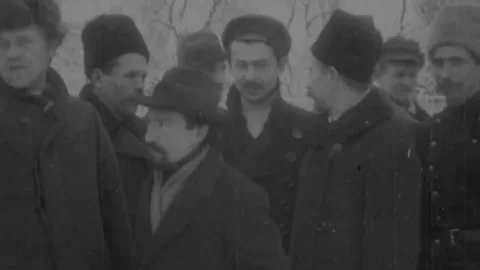 Kyiv. A group of delegates of the Ukrainian Central Rada. 1918 - 30of30 Stock Footage 289673843