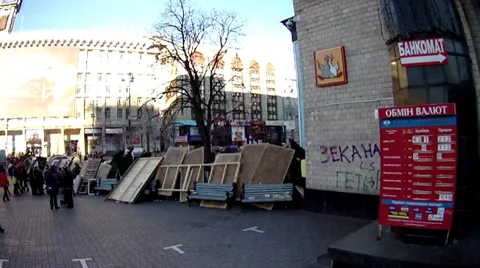 Kyiv, maidan 스톡 동영상 33102219