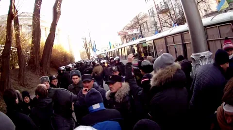 Kyiv, maidan 스톡 동영상 33126808