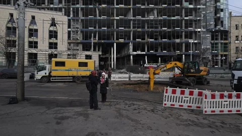 Kyiv missile attack Stock Footage 298692578