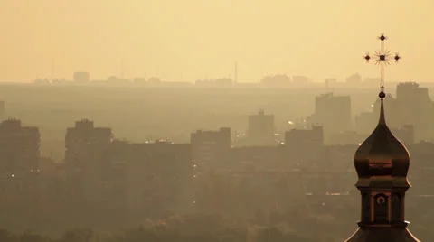 Kyiv panorama Stock Footage 24038170