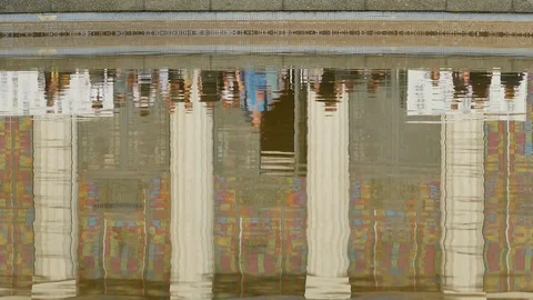 Kyiv Reflection Architecture In The Water Stock Footage 112382941