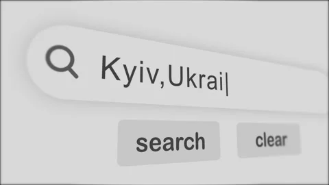 Kyiv Search Bar Stock Footage 175213202