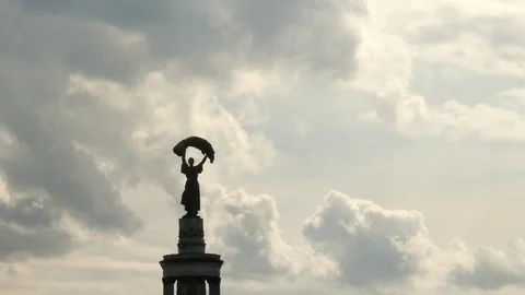 Kyiv Soviet Architecture Timelapse Stock-Footage 112382908