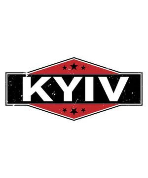 Kyiv ukraine logo vector design template t-shirt design Stock Illustration