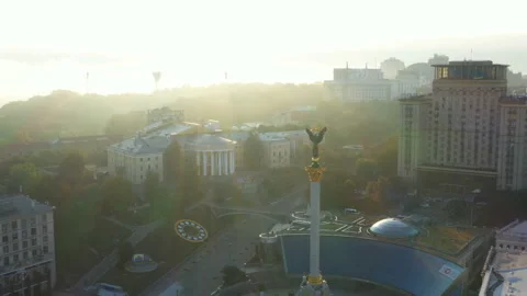 Kyiv Ukraine main square Stock Footage 117183170