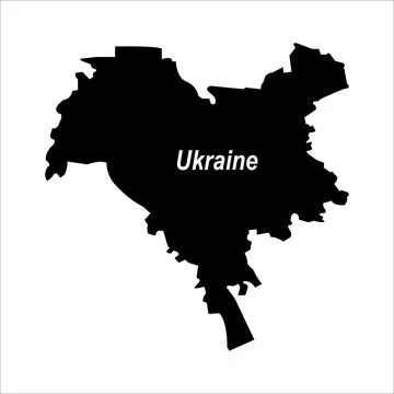 Kyiv, Ukraine map Illustrazione stock