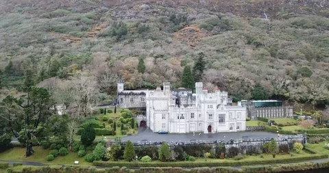 Kylemore Castle and Abbey County Galway Ireland Stock Footage 108519176