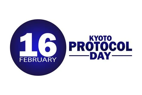 Kyoto Protocol Day Vector illustration Stock Illustration