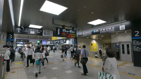 Kyoto Station Concourse Video stock 184142379
