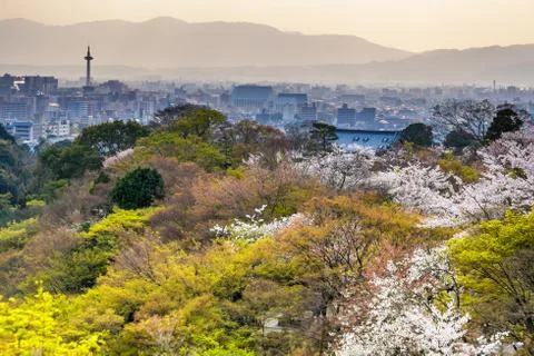 Kyoto sunset Stock Photos