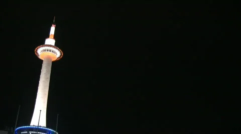 Kyoto tower Stock Footage 302647