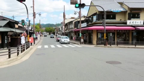 Kyoto townscape Video stock 161942424