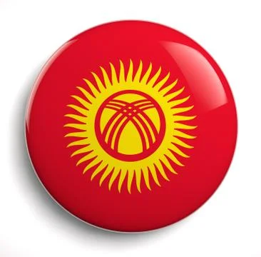 Kyrgyzstan flag Stock Illustration
