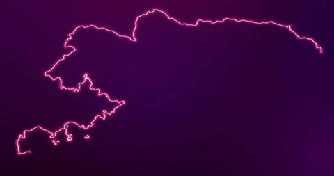 KYRGYZSTAN  MAP 4K ANIMATION Stock Footage 256442328