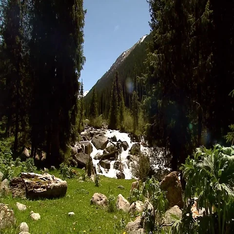 Kyrgyzstan Mountains Stock Footage 69618973