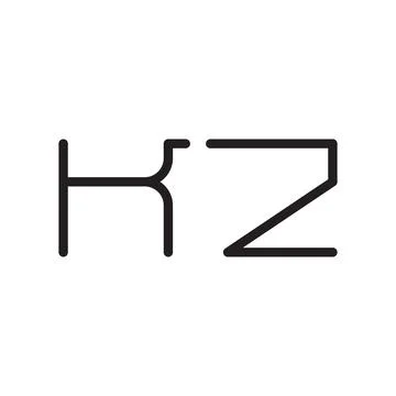 Kz initial letter vector logo icon Stock-Illustration