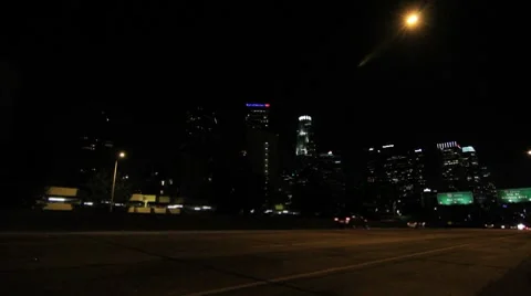 L.A. 110 Freeway_02 Stock Footage 8599127