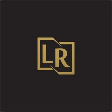 L and R letters, vector logo design. Stock Illustration