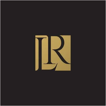 L and R letters, vector logo design. Stock Illustration