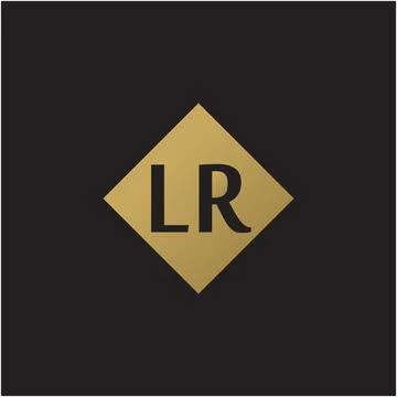 L and R letters, vector logo design. Stock Illustration
