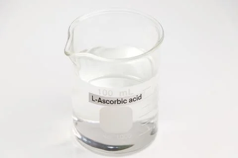 L-ascorbic acid is a chemical ingredient in beauty product Stockfoto's