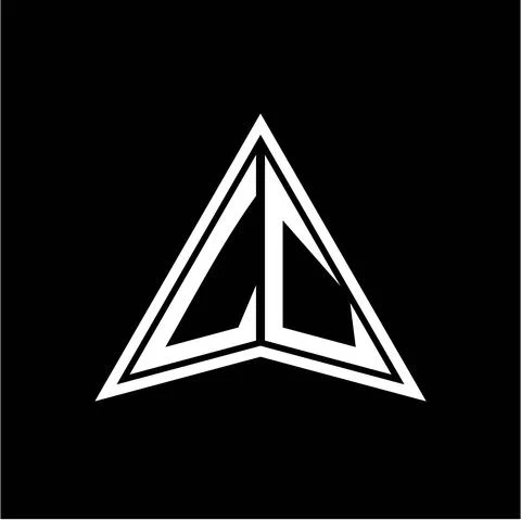 L C initials in the form of a modern minimalist arrow. perfect for letters, g Stock Illustration