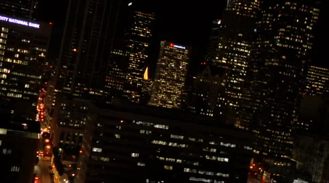 L A DOWNTOWN NIGHT 2 Video stock 978437