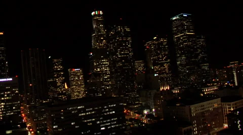 L A DOWNTOWN NIGHT 3 Video stock 978425