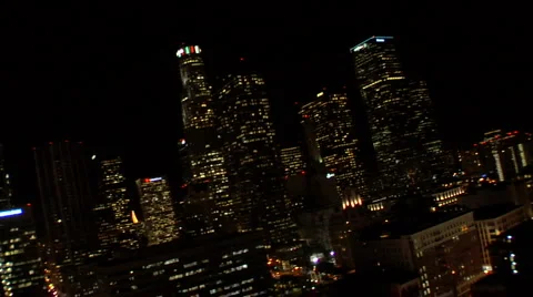 L A DOWNTOWN NIGHT 5 Video stock 978448