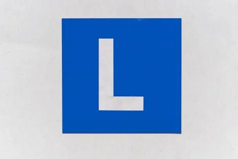 L driver plate Stock Photos