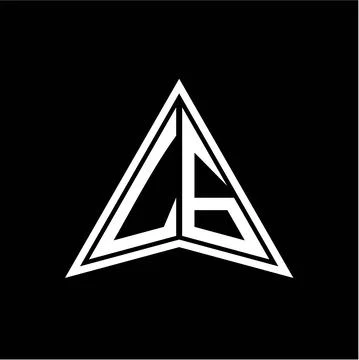 L G initials in the form of a modern minimalist arrow. perfect for letters, g Stock Illustration