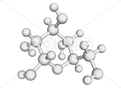 L-glucose molecule Stock Illustration