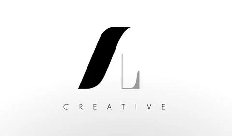 A L Letter Logo Design. Creative AL Letters Icon Illustrazione stock